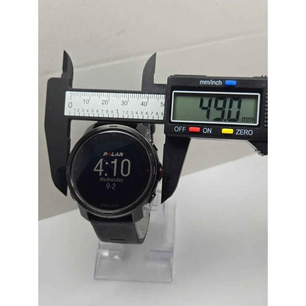 Polar Grit X Black GPS Multisport Smartwatch HeartRate Monitor Fitness 49mm Read